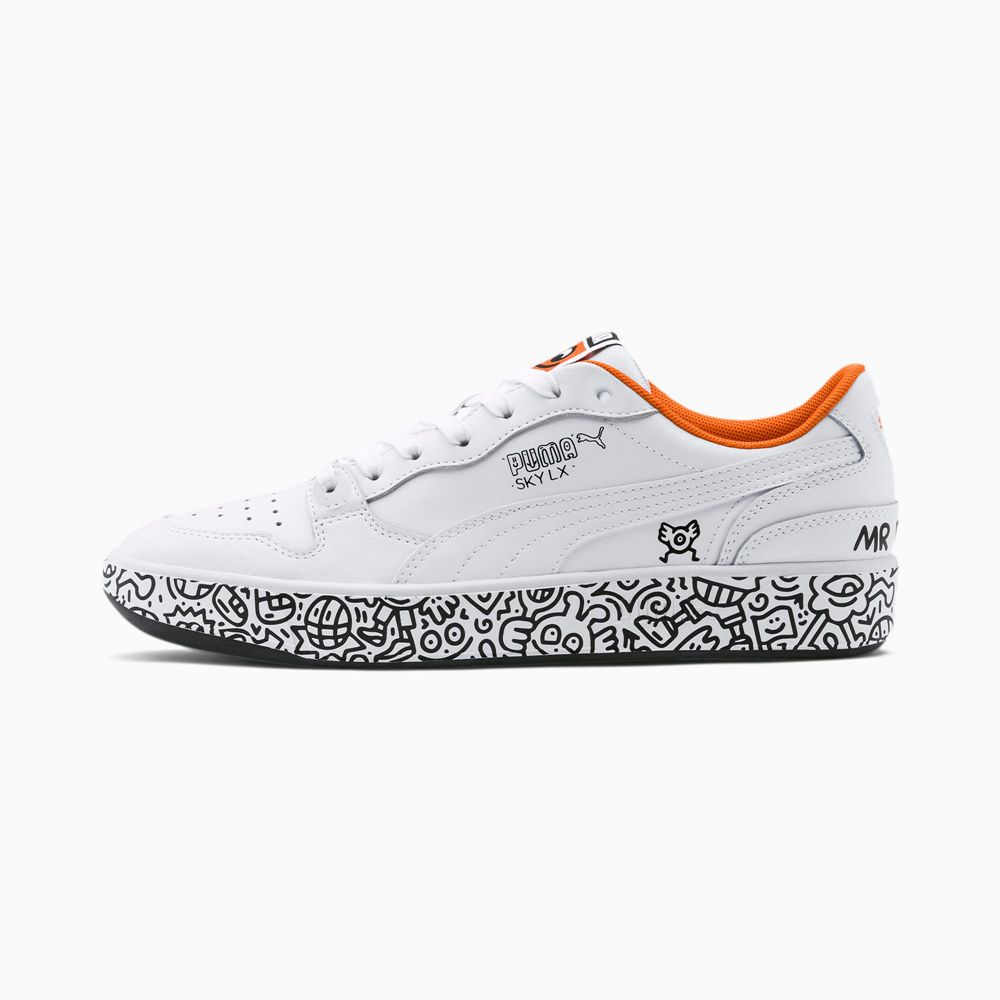 Puma x MR DOODLE Sky LX Lo Férfi Sportcipő - Fehér/Fekete ( Hungary - NXHVS0734 )